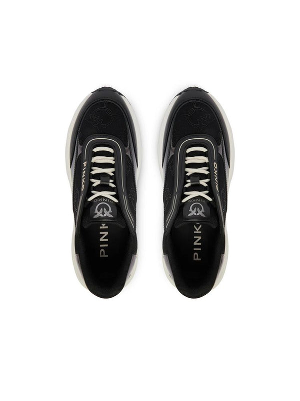 Pinko 54% Bos Taurus (Cow) sneaker in black