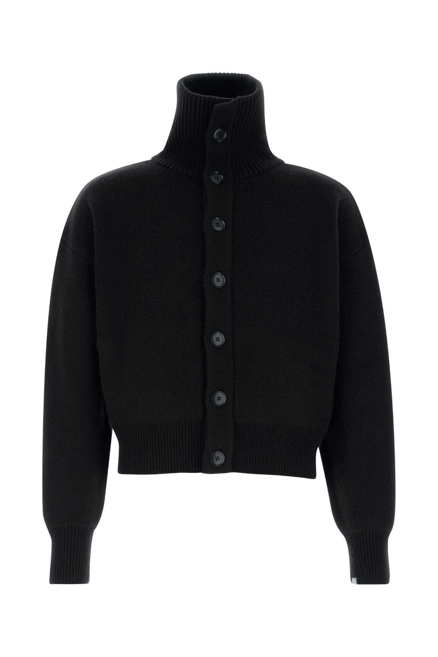 Black Cashmere Nâ°377 Cardigan Raven Exterior: Maglieria