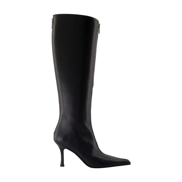 Alexander Wang Calfskin knee-high boot in black