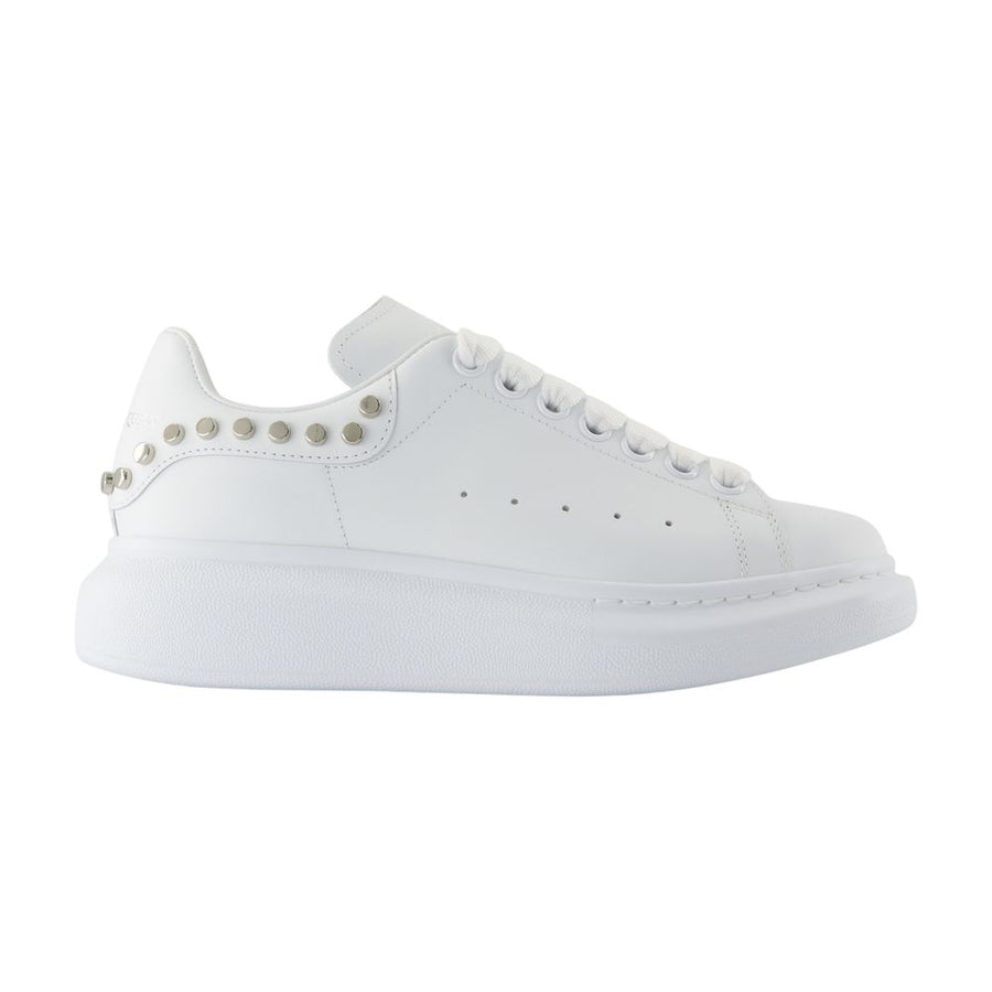 Alexander McQueen calfskin sneaker in white