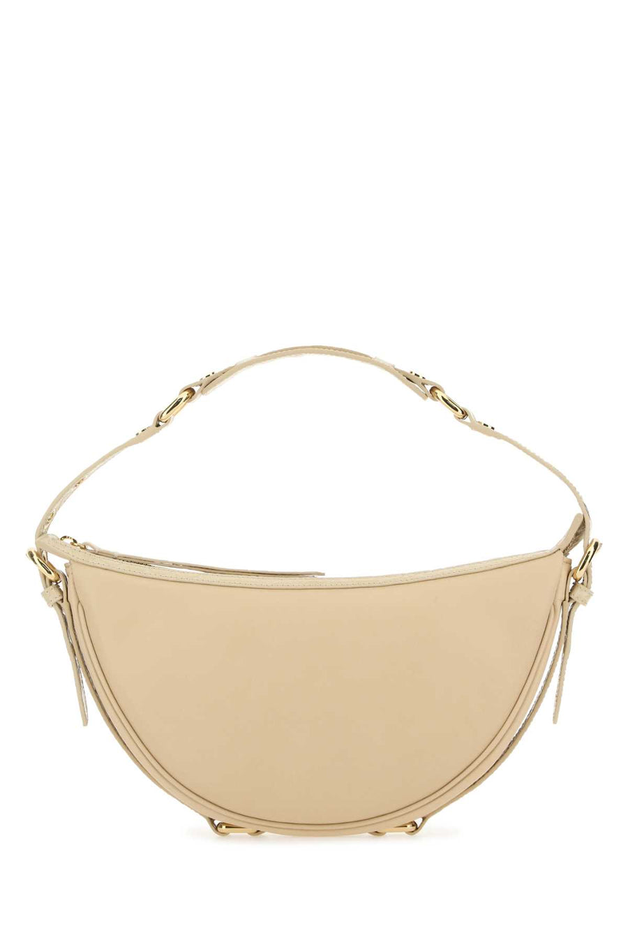 By Far Exterior: 100% Bovine leather; Lining: 100% Fabric; Finishing: Silver metal shoulder bag in beige