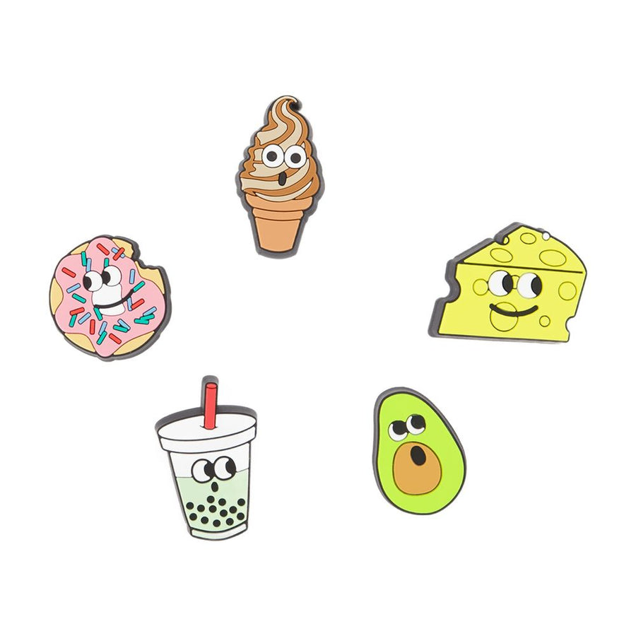 Lights Up Food Friends 5 Pack Jibbitz - Crocs Pvc Multicolor Accessories / Shoe-accessories