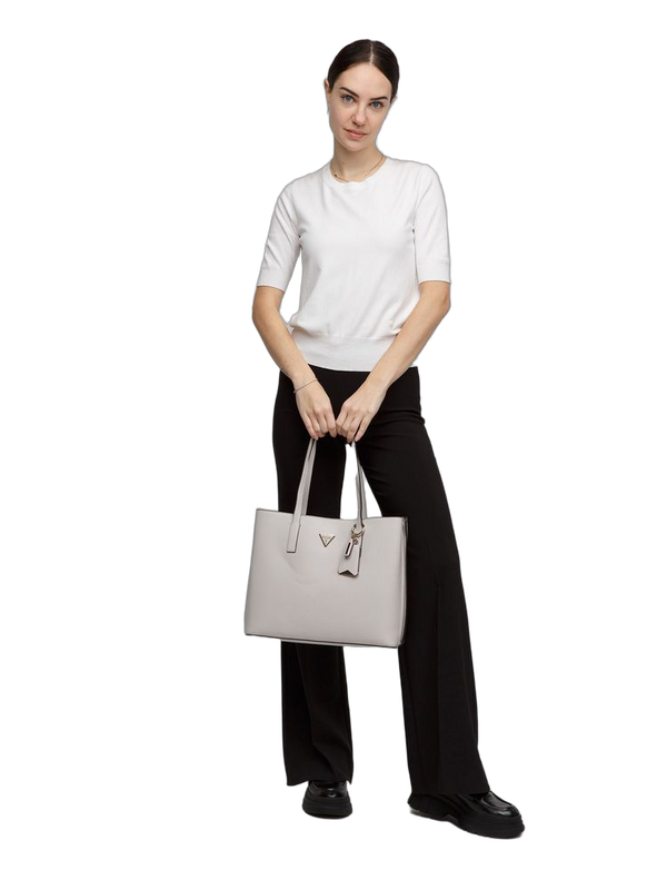 Guess 100% Polyurethane tote bag in ivory