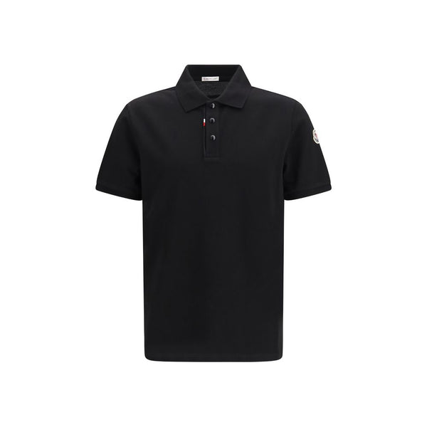 Black Cotton Polo Shirt