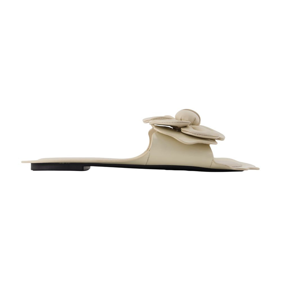 The Daisy Sandals - Marc Jacobs Leather White Cowhide Shoes /