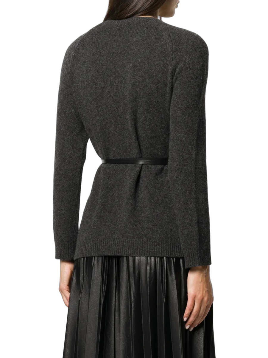 Valentino Virgin wool-cashmere blend sweater in gray