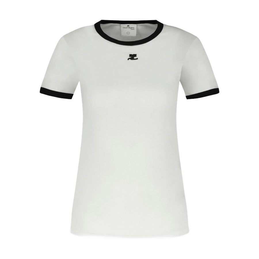 Courreges Cotton t-shirt in white