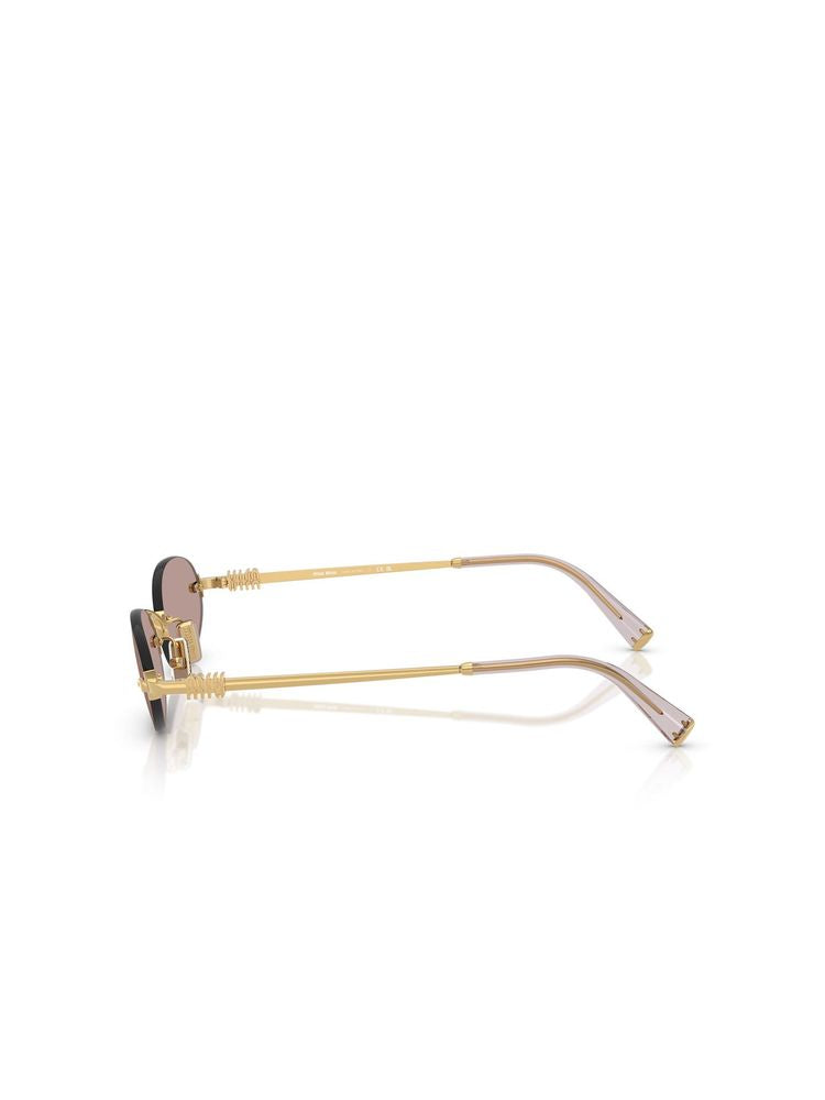 Miu Miu 0MU Metal frame sunglasses in gold