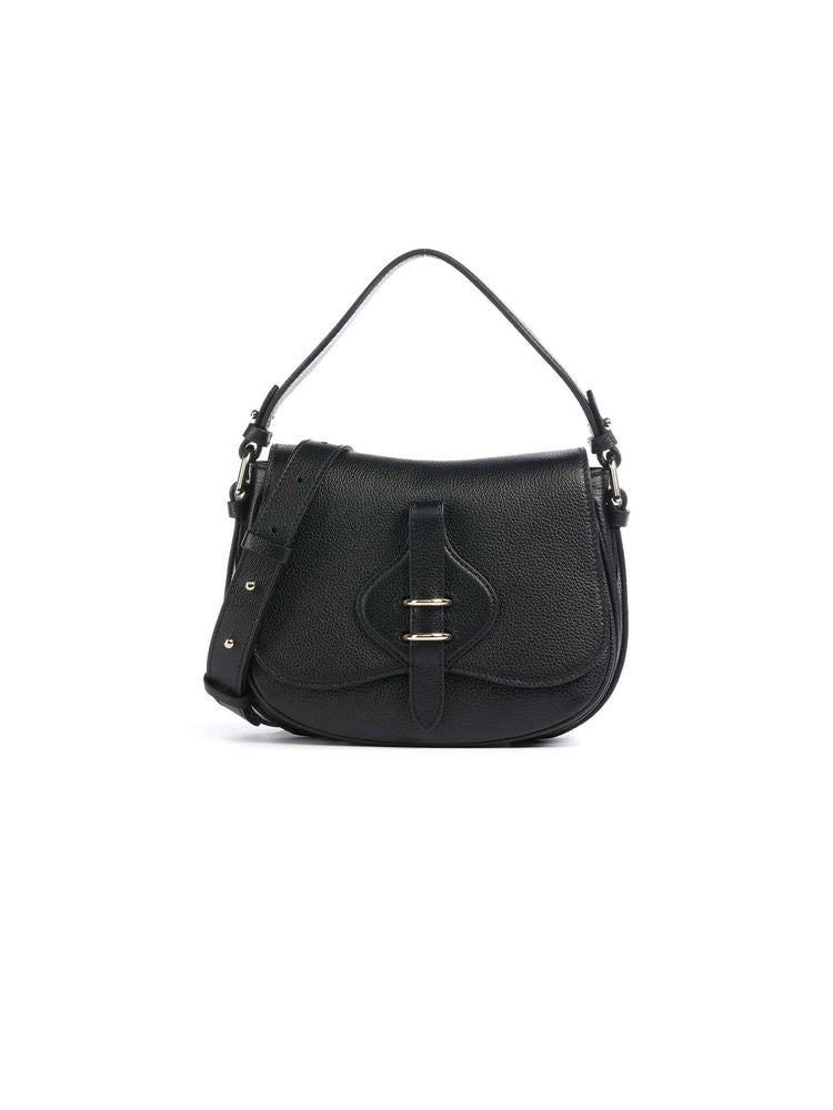 Coccinelle Top Handle Bag Black Micro Grainy Leather / Top-handle-bags