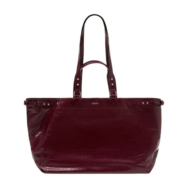 Isabel Marant Cowhide shoulder bag in burgundy