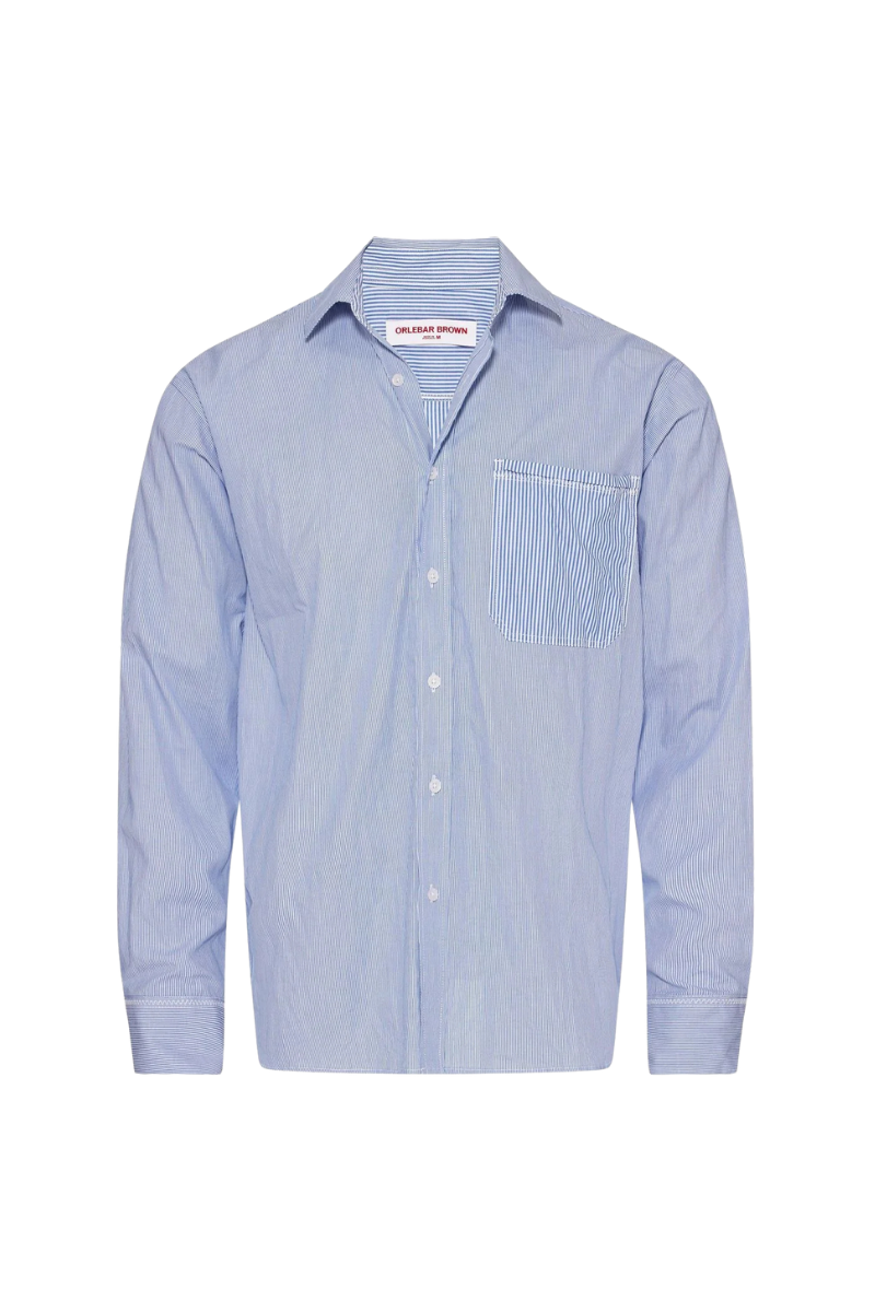 Orlebar Brown 100% Cotton shirt in navy