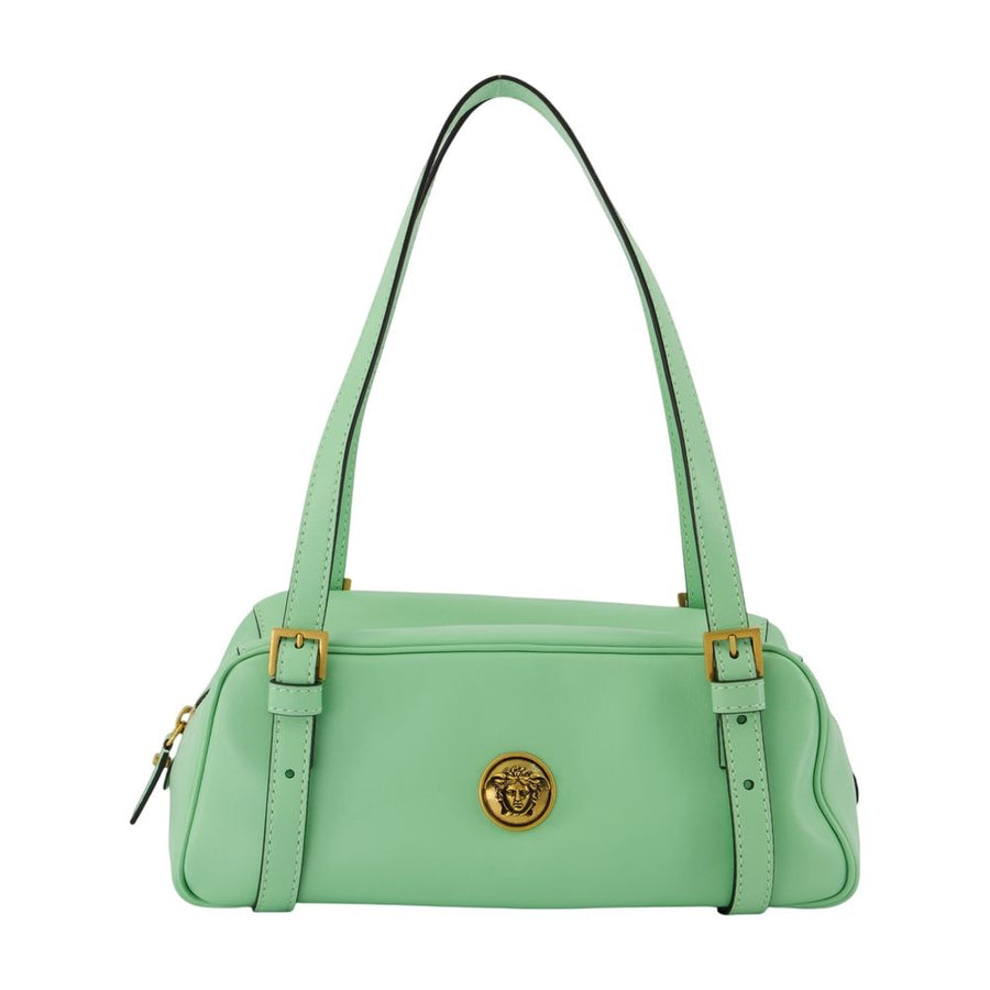 Versace Lambskin shoulder bag in green