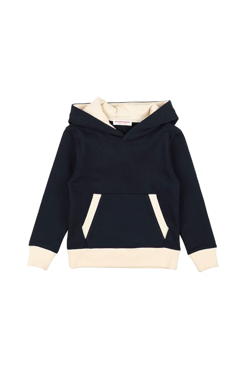 Orlebar Brown 100% Cotton hoodie in navy