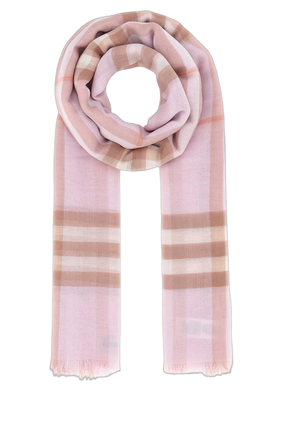 Burberry 100% Wool scarf in pink
