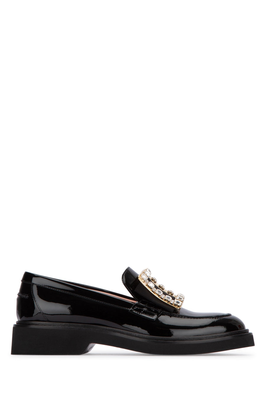 Roger Vivier Rangers 100% Calfskin loafer heel in black