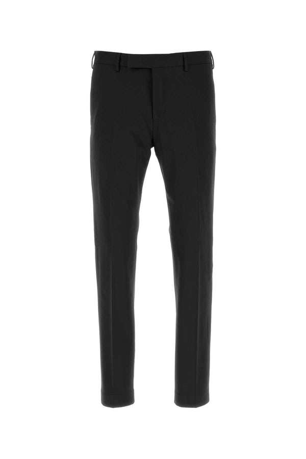 Black Stretch Wool Pant Nero Pantaloni