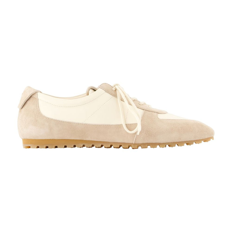 Aeyde Calfskin sneaker in ivory