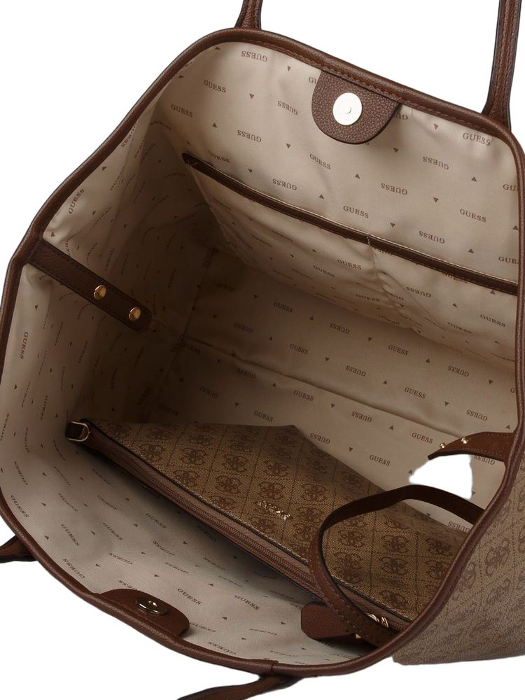 Guess 100% Polyurethane tote bag in brown