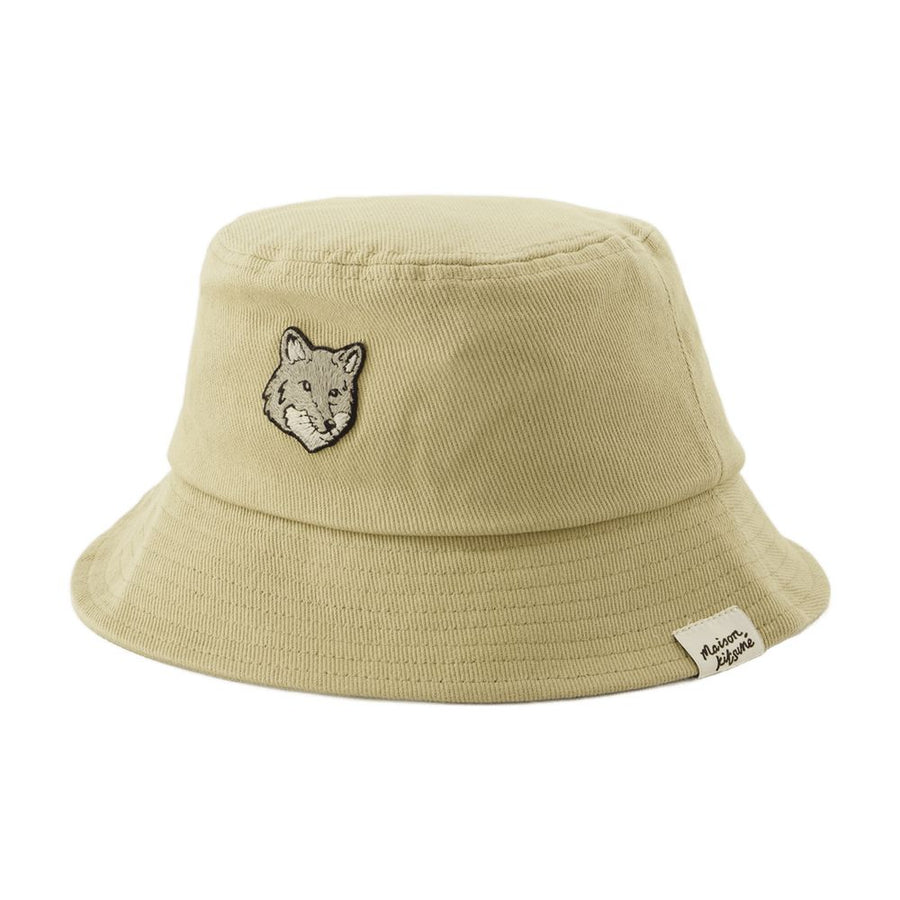 Maison Kitsune MM06114WW0096 cotton bucket hat in beige