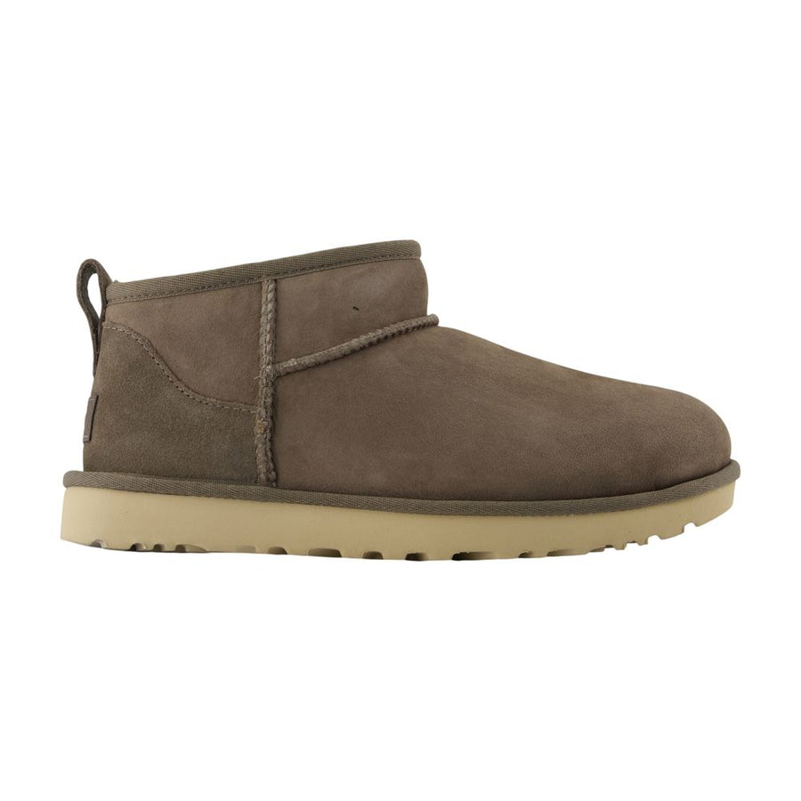 UGG Suede upper slipper boot in brown