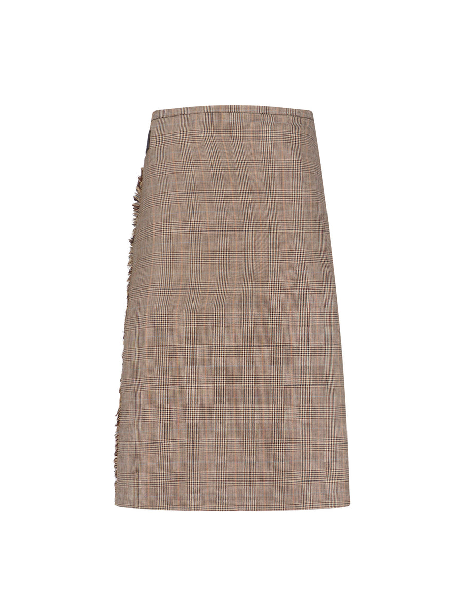 Phoebe Philo 100% wool skirt in brown