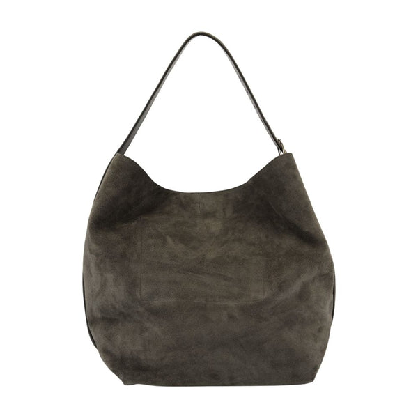 Toteme calfskin shoulder bag in gray