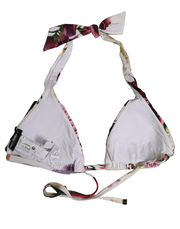 Dolce & Gabbana 75% Nylon bikini top in white