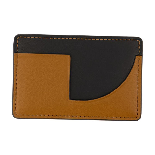 Patou Calfskin card case in brown