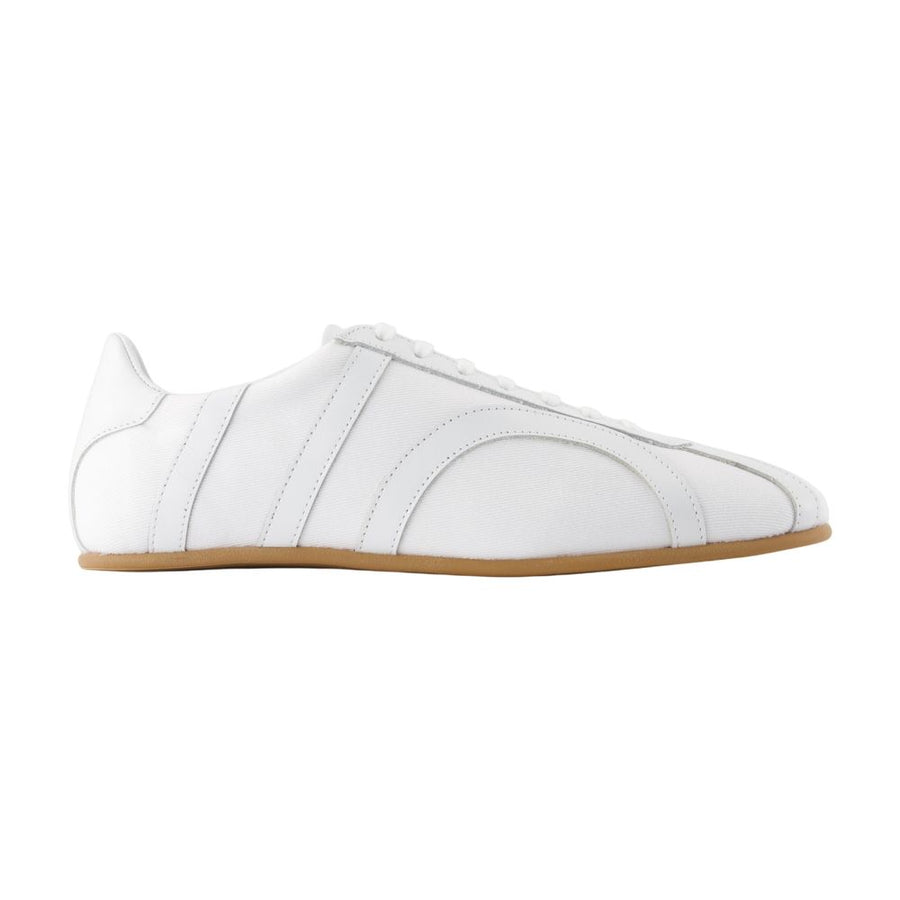 Toteme cotton sneaker in white