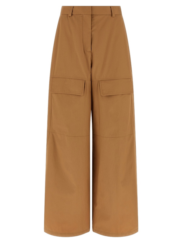 Stella McCartney 100% cotton cargo pants in beige