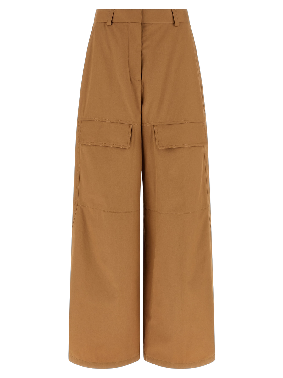 Stella McCartney 100% cotton cargo pants in beige