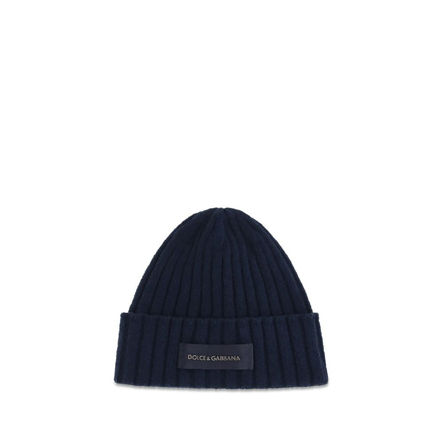 Dolce & Gabbana DOGX64KTJGMLKB0665BB 100% Wool Ovis Aries beanie in navy