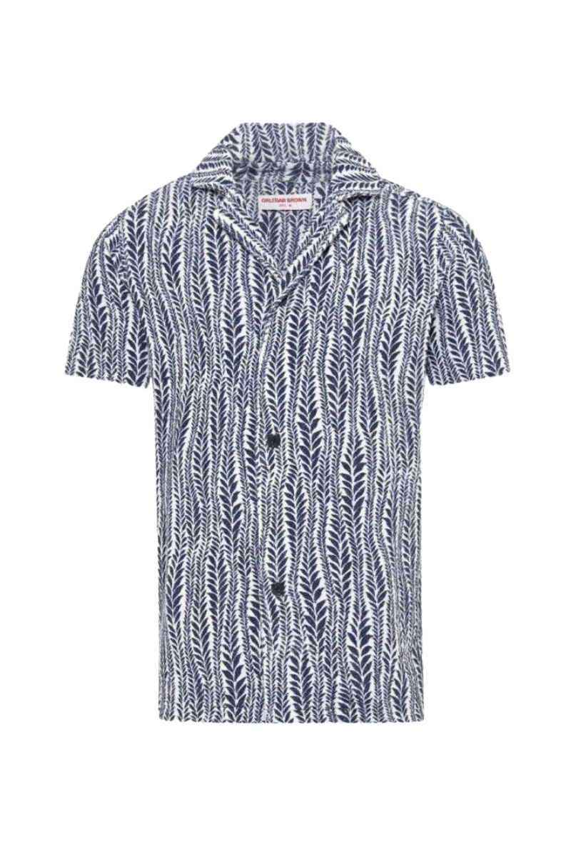 Orlebar Brown 100% Cotton shirt in navy