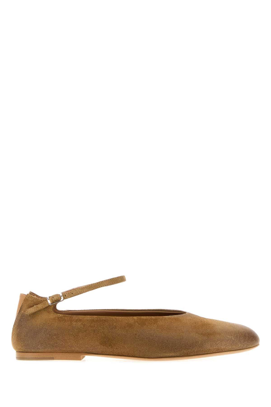 Jil Sander Ballerina Exterior: 100% Suede flat in camel