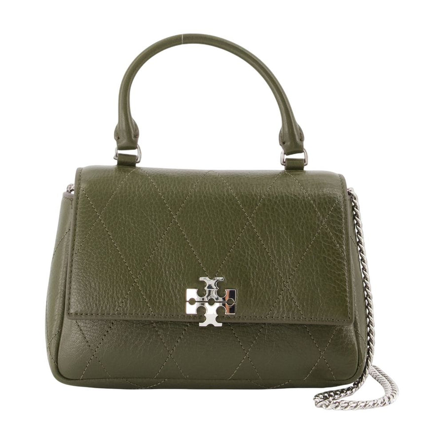 Wallet On Chain Charlie Top Handle - Tory Burch Leather Khaki Calfskin Bags / Wallets-on-chain