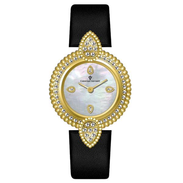 Christian Van Sant Stainless steel case watch in gold