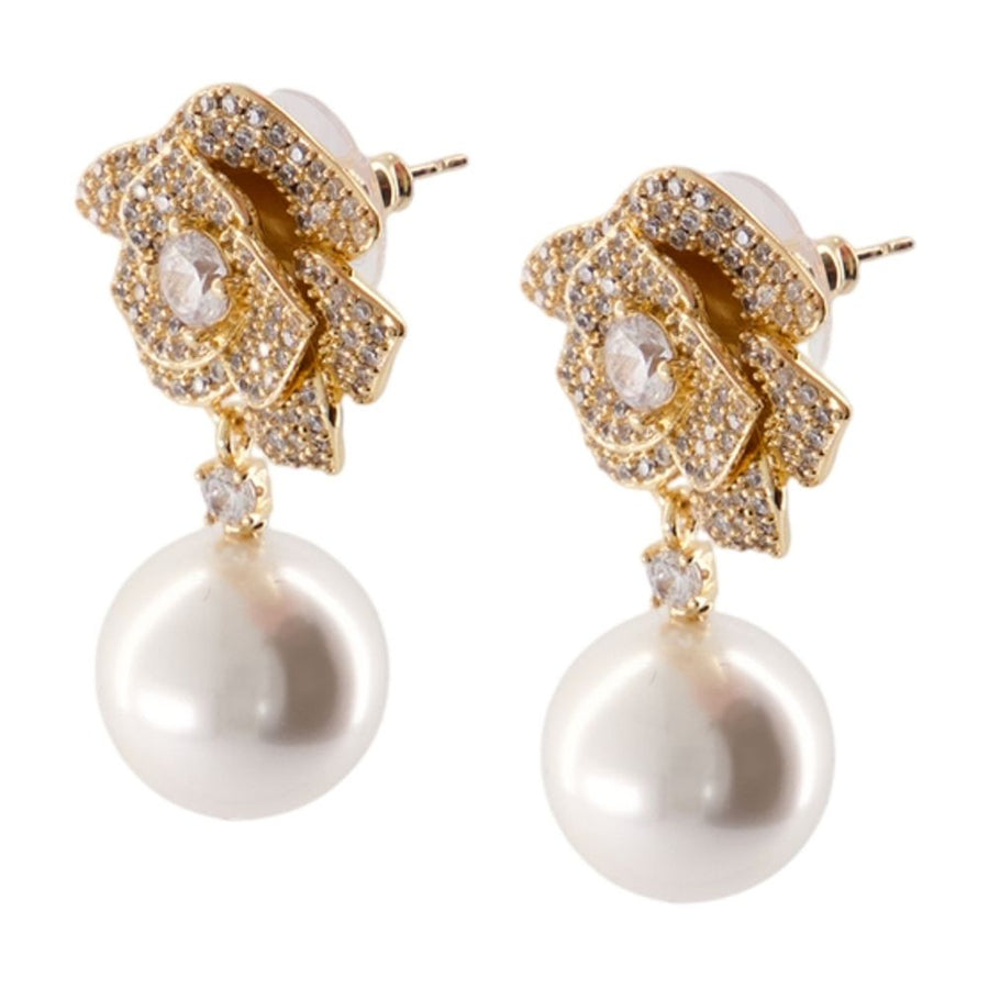 Self-Portrait Metal earrings in gold