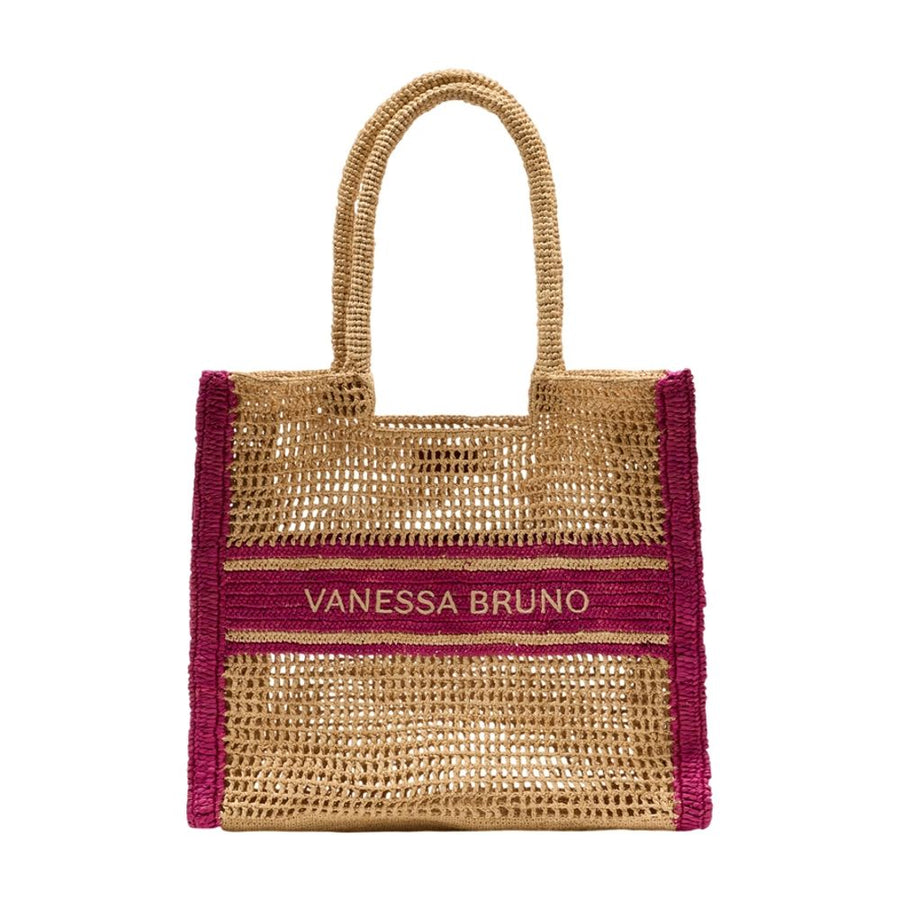 Vanessa Bruno Raffia shoulder bag in multicolor