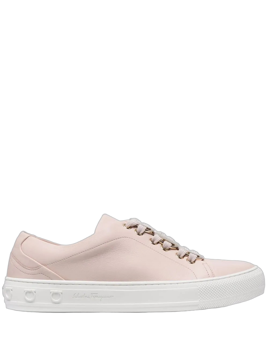 Ferragamo Leather upper sneaker in pink