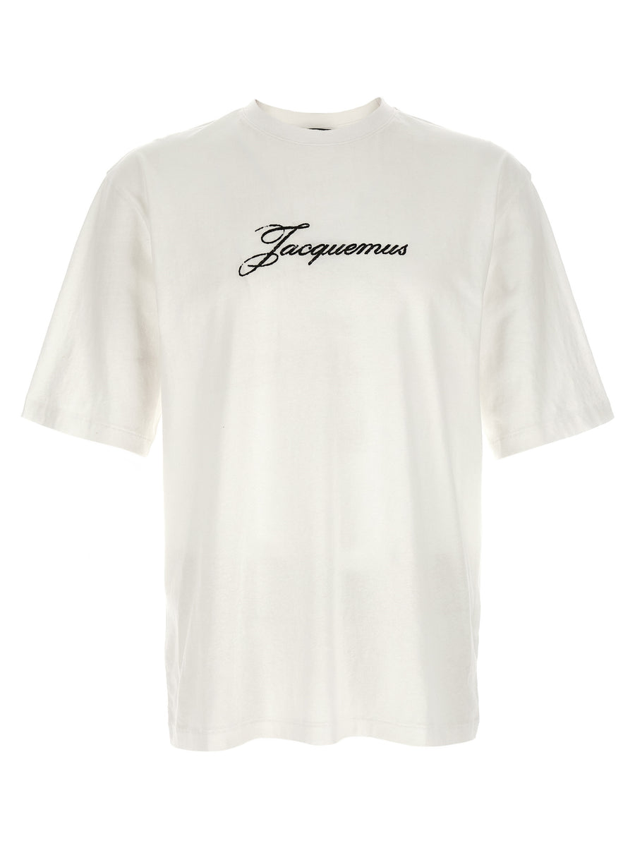 Jacquemus 85% cotton t-shirt in white