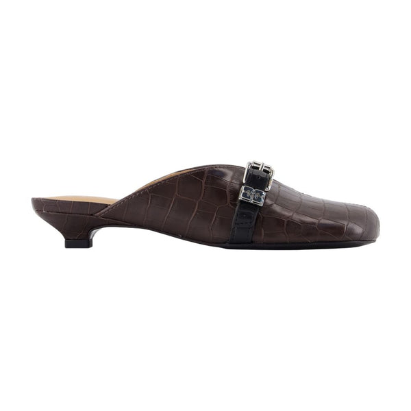Ganni Synthetic mule in brown