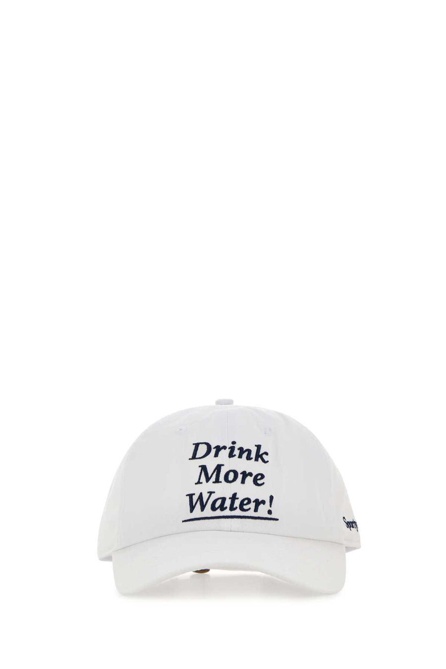 White Cotton Baseball Cap Whitelightnavy Exterior: Cappelli E Fasce Per Capelli