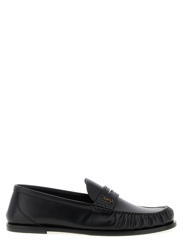 Saint Laurent 100% Calfskin Leather loafer in black