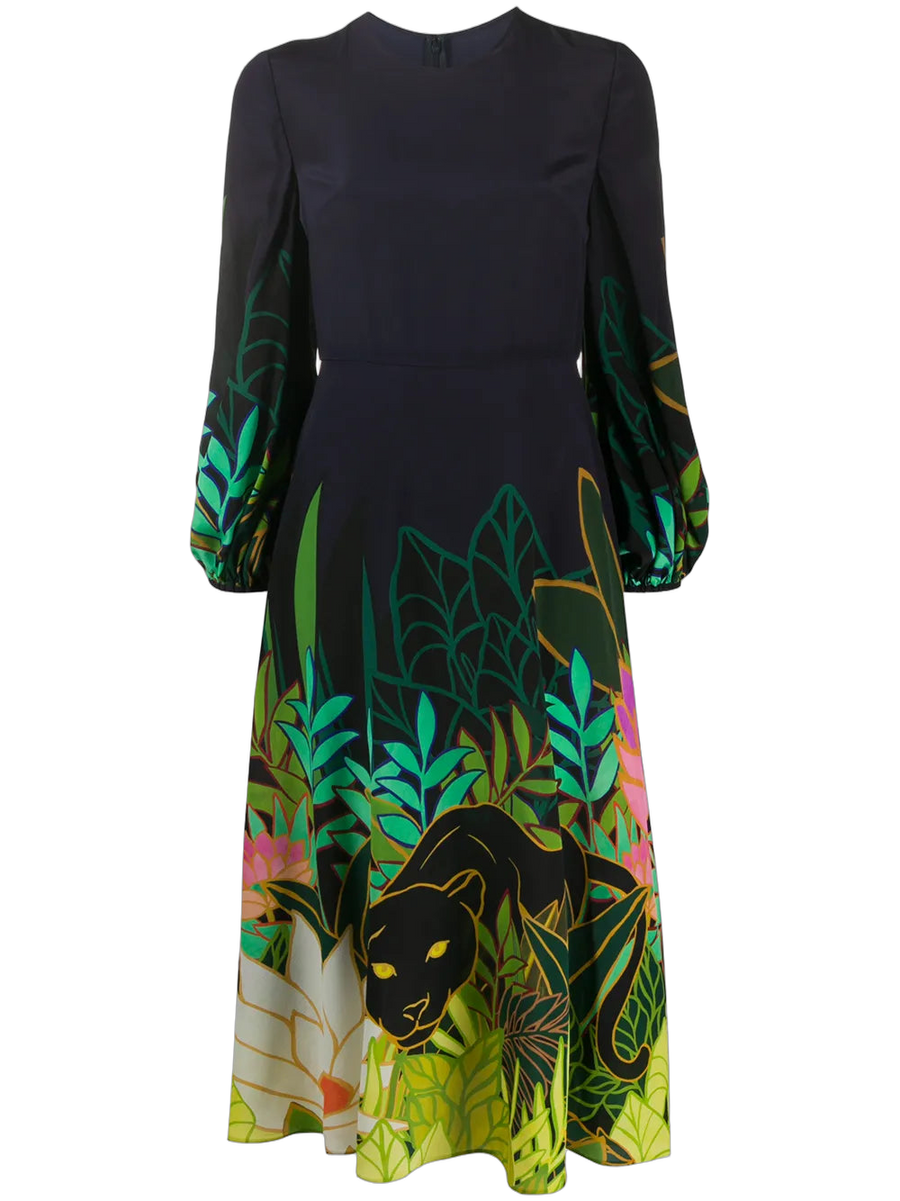 Valentino Silk dress in navy