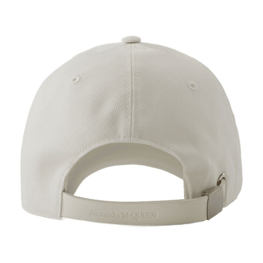 Alexander McQueen 7820634105Q9060 Cotton baseball cap in white