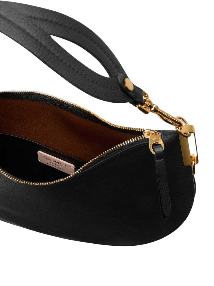 Coccinelle 100% Cowhide shoulder bag in black