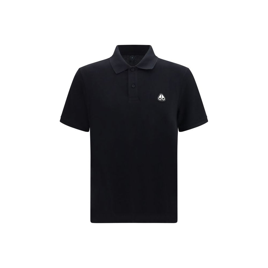 Black Cotton Polo Shirt