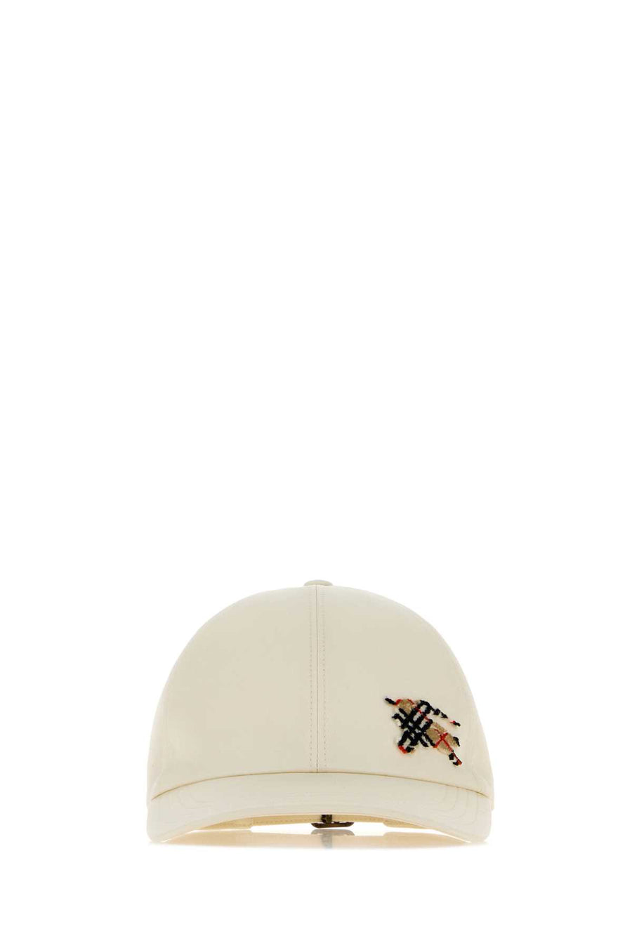 Burberry Tufted Exterior: 100% Cotton baseball cap in white