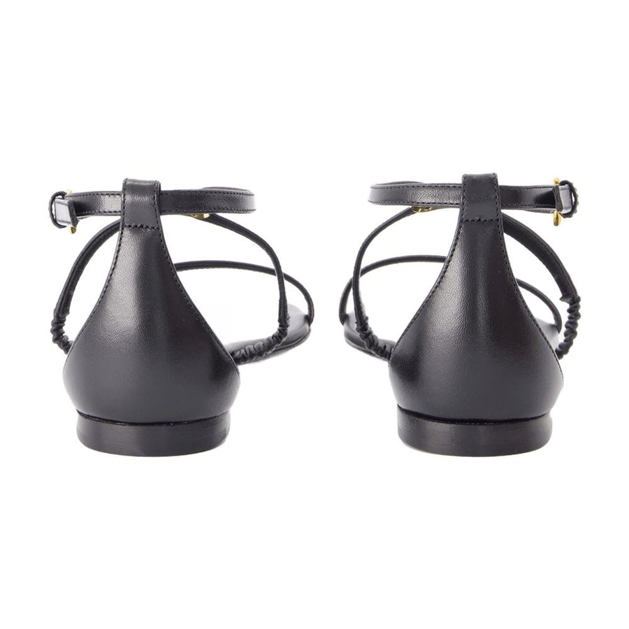 Alexander McQueen calfskin sandals in black