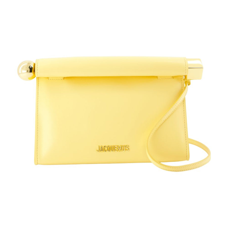 Le Sac Rond Carre - Jacquemus Leather Yellow Lambskin Bags / Handbags-purses